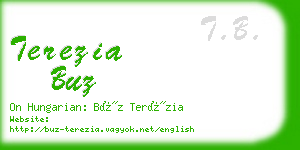 terezia buz business card